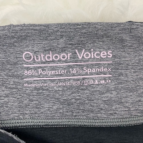 Outdoor Voices “Springs 7/8 Leggings” Grey and Blue, Size Small - Picture 5 of 8